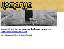 Tablet Screenshot of nemanyamusic.com